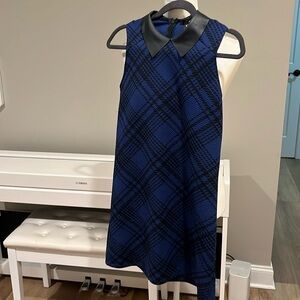Aqua 60s mod  sleeveless shift dress size S